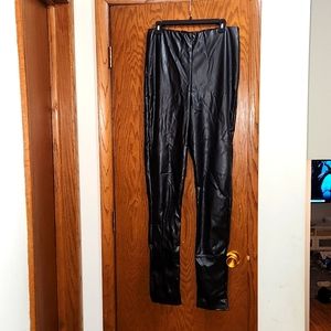 Pretty little thing, Size 12 Tall, black leather